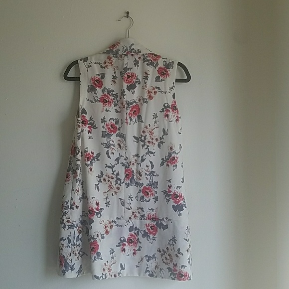 Daniel Rainn Ivory Floral Vest Size Medium - Picture 4 of 5